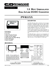 Datasheet  PWR11xx