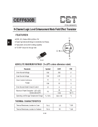 Datasheet  CEFF630B