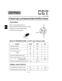 Datasheet  CEFF634