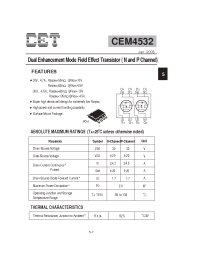 Datasheet  CEM4532