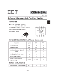 Datasheet  CEM8435A