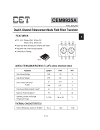 Datasheet  CEM9935A