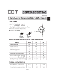 Datasheet  CEP72A3
