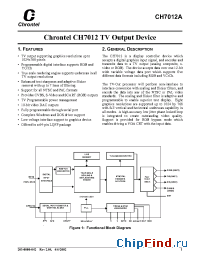 Datasheet  CH7012A