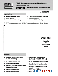 Datasheet  CM1481