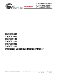 Datasheet  CY7C63000