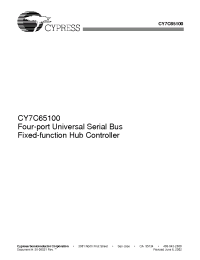 Datasheet  CY7C65100