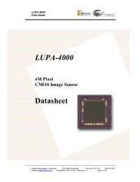 Datasheet  LUPA-4000