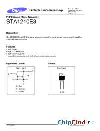 Datasheet  BTA1210E3
