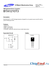 Datasheet  BTA1210T3