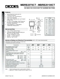 Datasheet  MBRB20x0CT