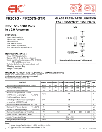 Datasheet  FR207G-STR