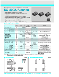 Datasheet  SG-8002JA