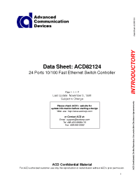 Datasheet  ACD80900