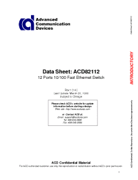 Datasheet  ACD82112