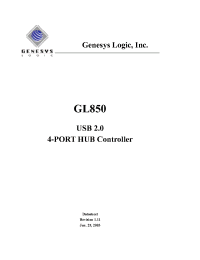 Datasheet  GL850