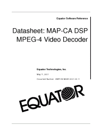 Datasheet  MAP-CA DSP