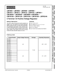 Datasheet  LM7806