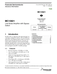 Datasheet  MC13821