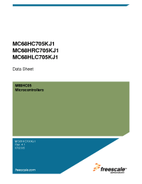 Datasheet  MC68HC705KJ1