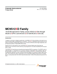 Datasheet  MC9S12XD