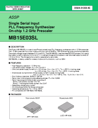Datasheet  MB15E03SL