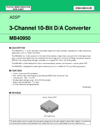 Datasheet  MB40950