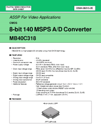 Datasheet  MB40C318