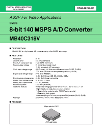 Datasheet  MB40C318V