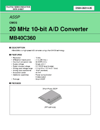 Datasheet  MB40C360