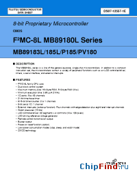 Datasheet  MB89185L