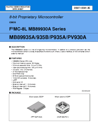 Datasheet  MB89P935A