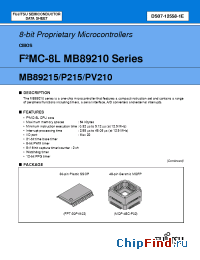 Datasheet  MB89PV210