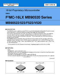 Datasheet  MB90523