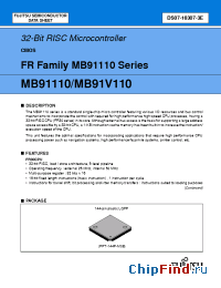 Datasheet  MB91110PMT2