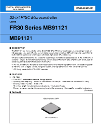 Datasheet  MB91121