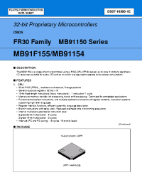 Datasheet  MB91154