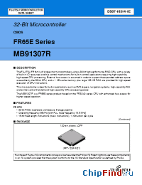 Datasheet  MB91307R