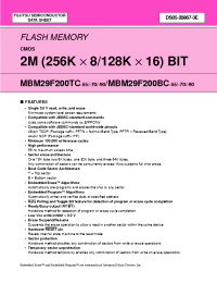 Datasheet  MBM29F200BC