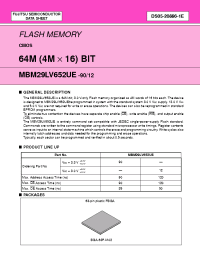 Datasheet  MBM29LV652UE