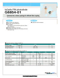 Datasheet  G6854-01