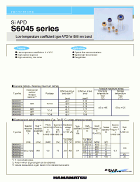 Datasheet  S6045-05