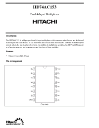 Datasheet  HD74AC153