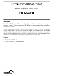 Datasheet  HD74AC165