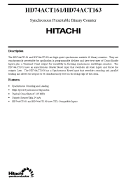 Datasheet  HD74ACT161