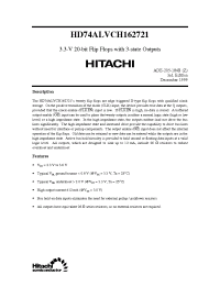 Datasheet  HD74ALVCH162721