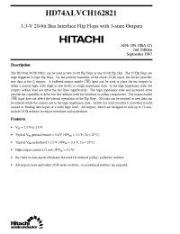 Datasheet  HD74ALVCH162821