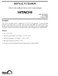 Datasheet  HD74ALVCH16830