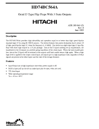 Datasheet  HD74BC564A