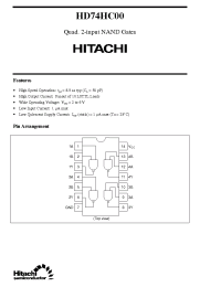 Datasheet  HD74HC00